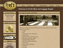 Tablet Screenshot of fredsshoerepair.com
